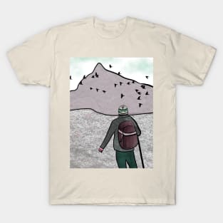 Mountain Climber Art T-Shirt